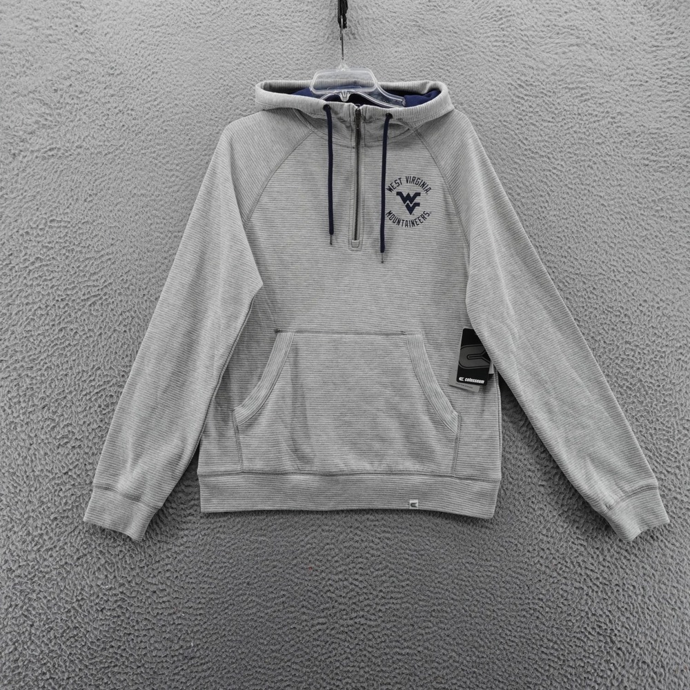 Colosseum Mens West Virginia Mountaineers Pullover Hoodie Gray Size‎ Small NEW